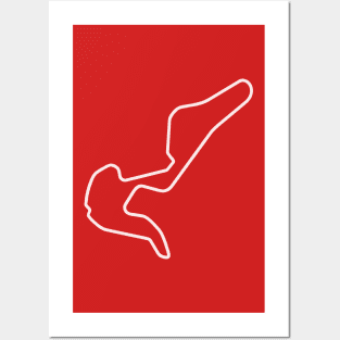 Circuit Mont-Tremblant [outline] Posters and Art